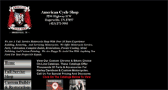 Desktop Screenshot of americancycleshop.com